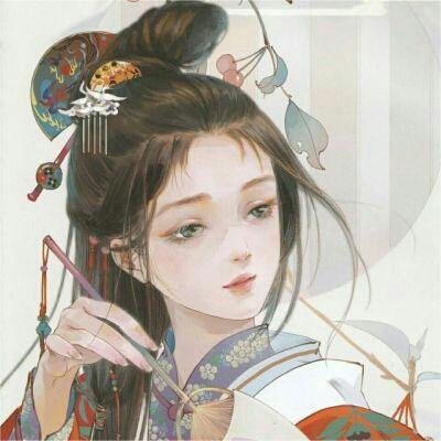 古风吃瓜少女图片,穿越时空的闲情逸致